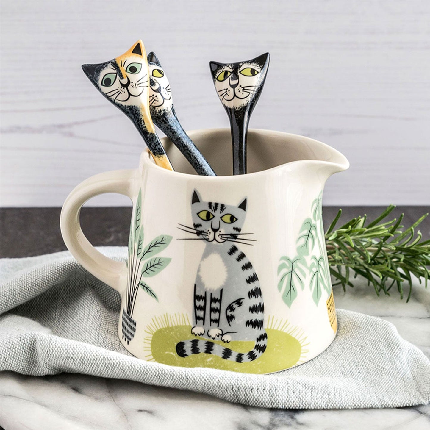 Box Set of Four Ceramic Wildlife Spoons