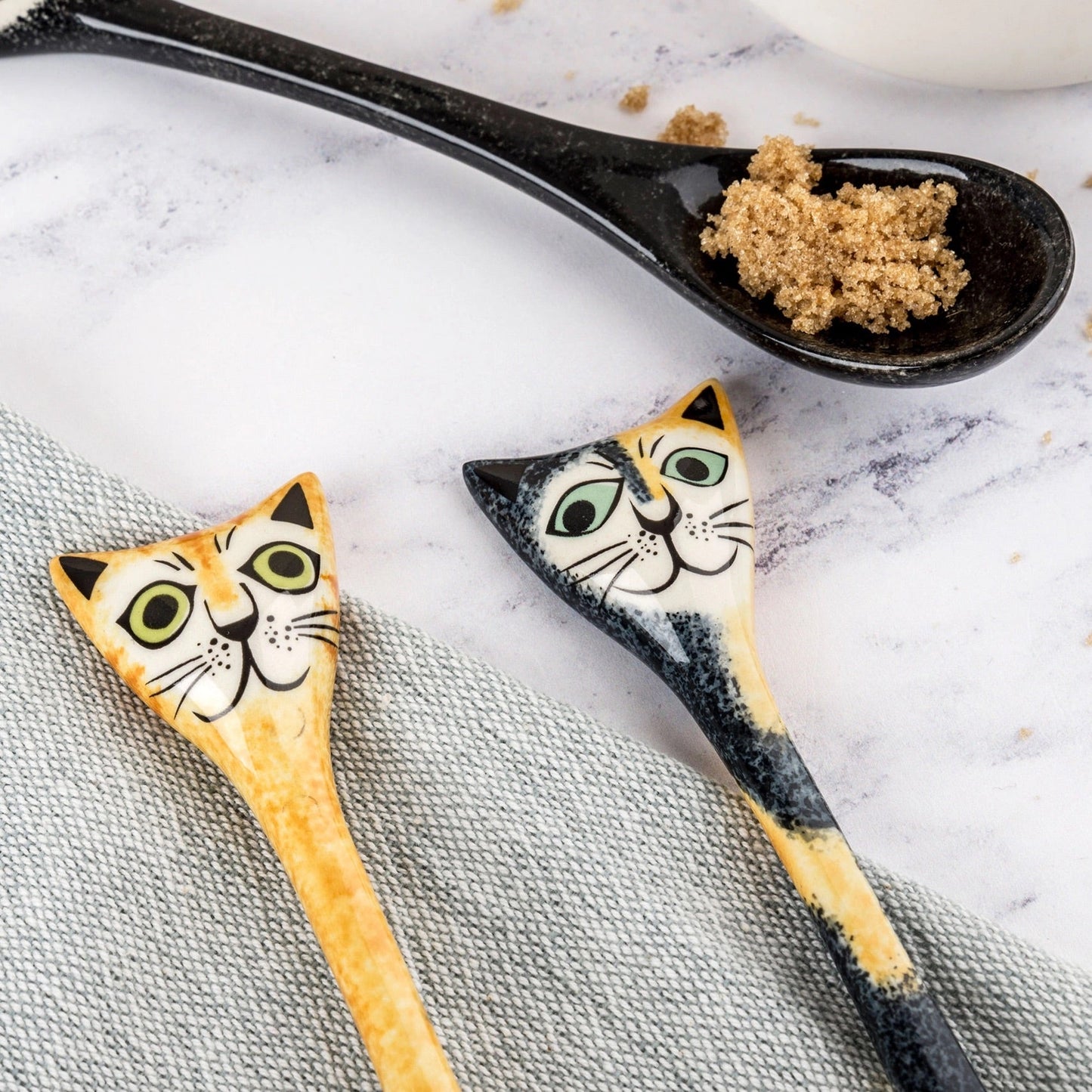 Box Set of Four Ceramic Wildlife Spoons