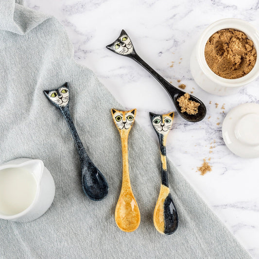 Box Set of Four Ceramic Wildlife Spoons